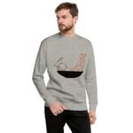 Classic Fit Ribbed Crew Neck Unisex Sweatshirt - Image 3