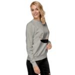 Classic Fit Ribbed Crew Neck Unisex Sweatshirt - Image 5