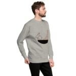 Classic Fit Ribbed Crew Neck Unisex Sweatshirt - Image 7