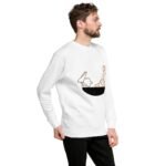 Classic Fit Ribbed Crew Neck Unisex Sweatshirt - Image 4